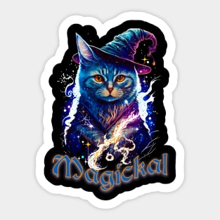 Space Wizard Cat Sticker